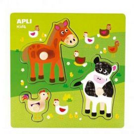 PUZZLE BOIS ANIMAUX DE LA FERME
