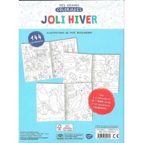 JOLI HIVER - MES GRANDS COLORIAGES
