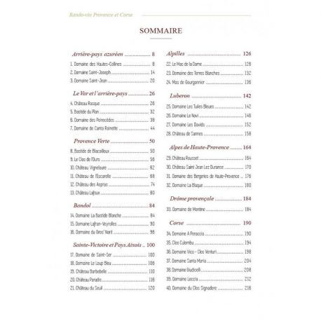 RANDO-VIN PROVENCE ET CORSE BELLES BALADES & DOMAINES VITICOLES
