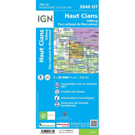 3640OT HAUT CIANS VALBERG PN DU MERCANTOUR