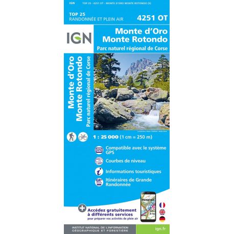 4251OT MONTE D'ORO - MONTE ROTONDO PNR DE CORSE