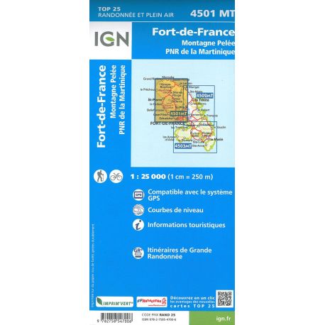 4501MT FORT DE FRANCE-MONTAGNE PELE PNR DE LA MARTINIQUE