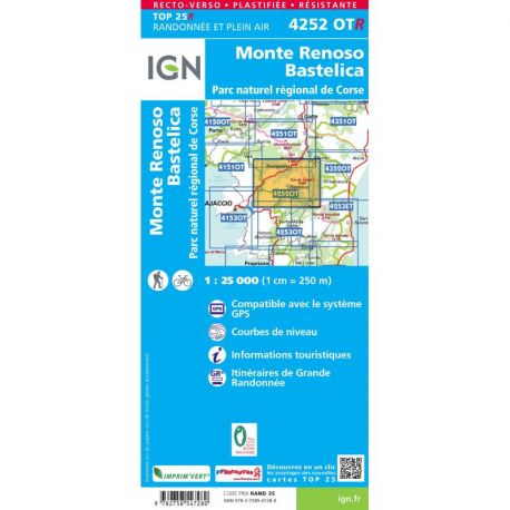 4252OTR MONTE RENOSO BASTELICA PNR DE CORSE RESISTANTE
