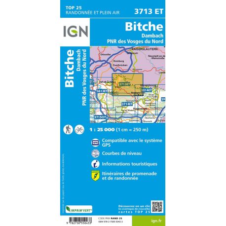 3713ET PAYS DE BITCHE - PNR VOSGES