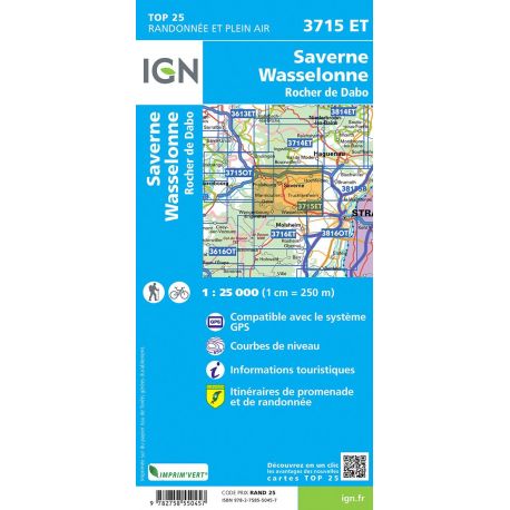 3715ET WASSELONNE SAVERNE ROCHER DE DABO