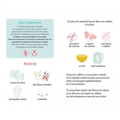 MES BOUGIES EN FLEURS SECHEES