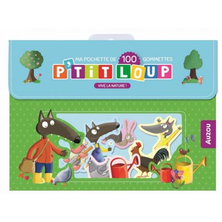 VIVE LA NATURE - MA POCHETTE 100 GOMMETTES - P'TIT LOUP