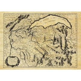 HAUTE-SAVOIE EN 1663 50 CM X 40 CM