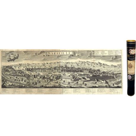 MARSEILLE EN 1670 92 CM X 35 CM