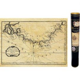 PROVENCE CARTE MARINE EN 1764 58 CM X 40 CM