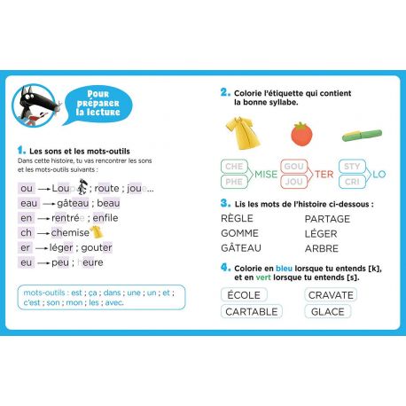 LA RENTREE DES CLASSES MES LECTURES DE CP AVEC LOUP