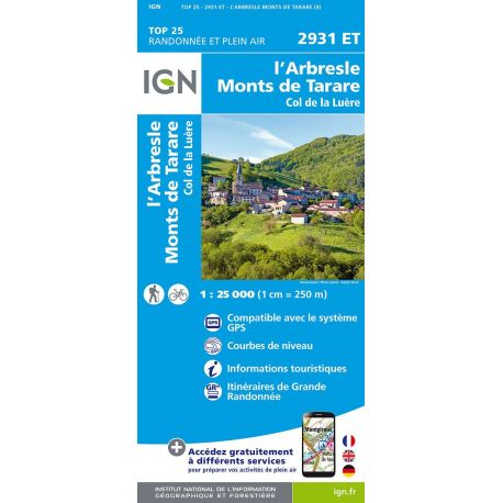 2931ET L'ARBRESLE MONTS DE TARARE COL DE LA LUERE