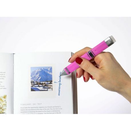 STYLO MARQUE PAGE PINK SILVER