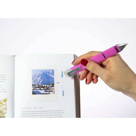 STYLO MARQUE PAGE PINK SILVER