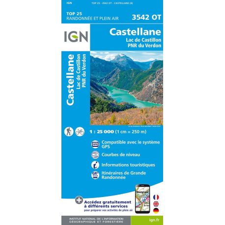 3542OT CASTELLANE LAC DE CASTILLON PNR DU VERDON