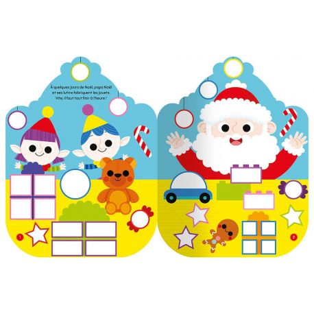 L'AVENTURE DE PAPA NOEL GOMMETTES FORMES