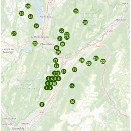 BALADES EN GRESIVAUDAN, COMBE DE SAVOIE, BAUGES ET ALENTOURS