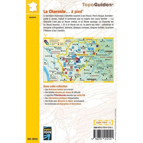 D016 LA CHARENTE .....A PIED 29 PROMENADES & RANDONNEES