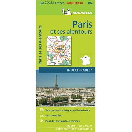 PARIS ET SES ALENTOURS INDÉCHIRABLE