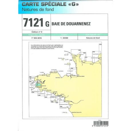 7121G BAIE DE DOUARNENEZ NATURE DE FOND