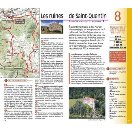 HAUTE-LOIRE A PIED ET VTT LES 30 PLUS BEAUX SENTIERS