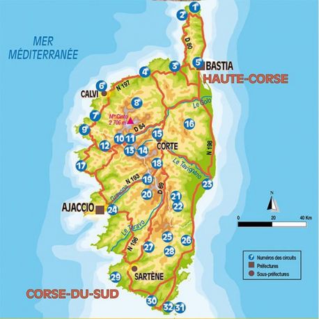 CORSE - RIVAGES ET RIVIERES