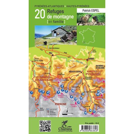 PYRÉNÉES T1 20 REFUGES DE MONTAGNE EN FAMILLE 64-65