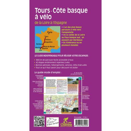 TOURS - COTE BASQUE A VELO EUROVELO 3 OU VARIANTES