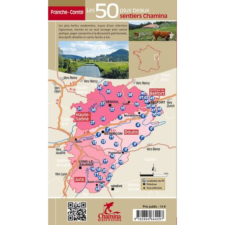 FRANCHE-COMTE LES 50 PLUS BEAUX SENTIERS