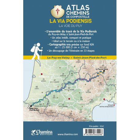 LA VIA PODIENSIS LA VOIE DU PUY ATLAS CHEMIN DE COMPOSTELLE