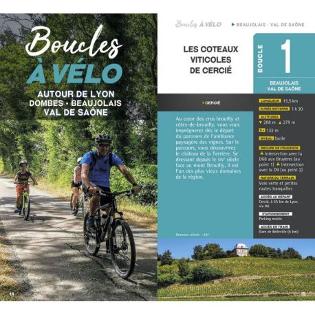 BOUCLES À VÉLO AUTOUR DE LYON DOMBES - BEAUJOLAIS - VAL DE SAÔNE