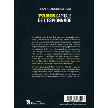PARIS CAPITALE DE L'ESPIONNAGE