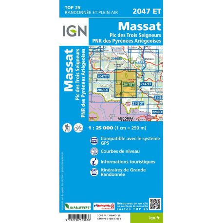 2047ET MASSAT PIC DES 3 SEIGNEURS PNR PYRENEES ARIEGOISES