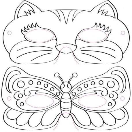 ANIMAUX ET MONSTRES 32 MASQUES DE FETES
