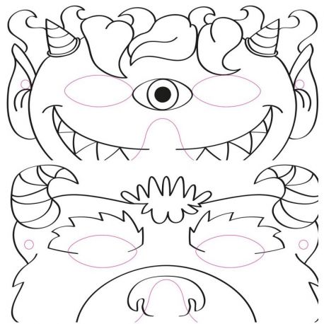 ANIMAUX ET MONSTRES 32 MASQUES DE FETES