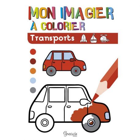 TRANSPORT MON IMAGIER A COLORIER