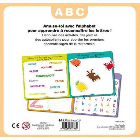 JE RECONNAIS LES LETTRES DE L'ALPHABET