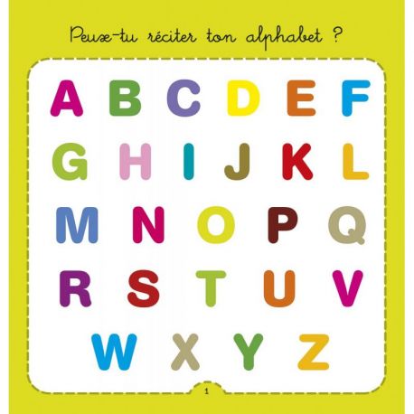 JE RECONNAIS LES LETTRES DE L'ALPHABET