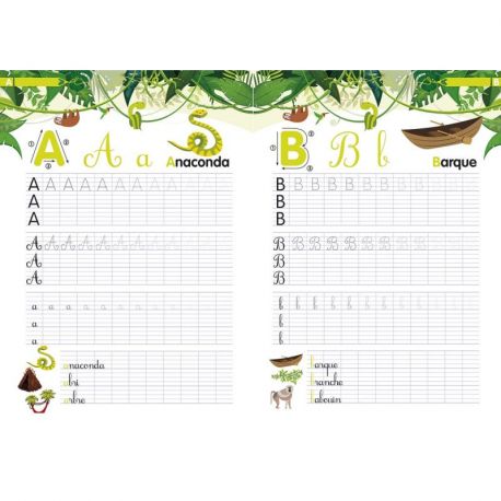 CAHIER D'ECRITURE - JUNGLE