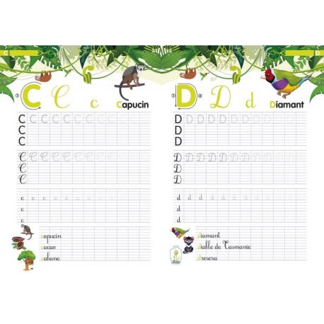 CAHIER D'ECRITURE - JUNGLE
