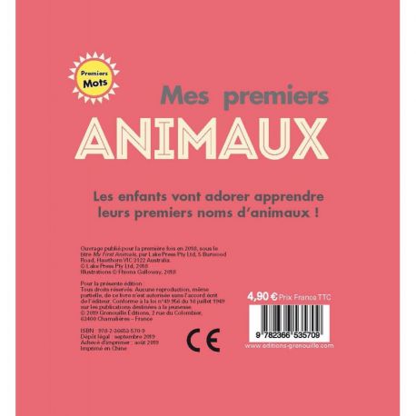 IMAGIER MES PREMIERS ANIMAUX
