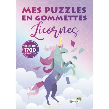 LICORNES MES PUZZLES EN GOMMETTES
