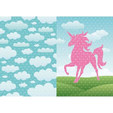 LICORNES MES PUZZLES EN GOMMETTES