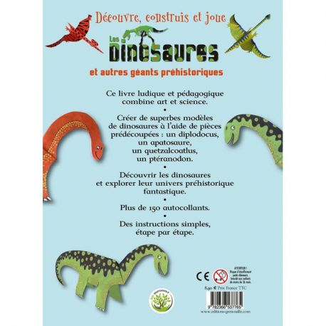 LES DINOSAURES - DECOUVRE CONSTRUIS ET JOUE