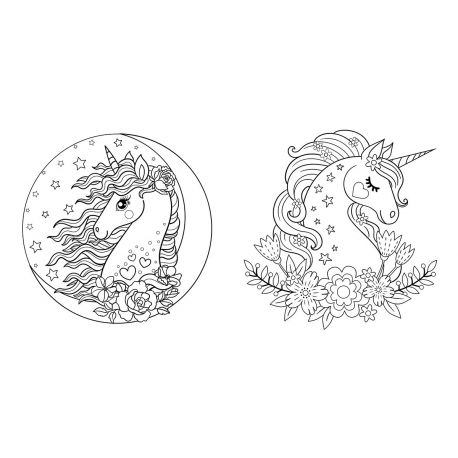 LICORNES - LOVELY COLORIAGES