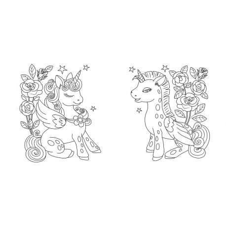 LICORNES - LOVELY COLORIAGES