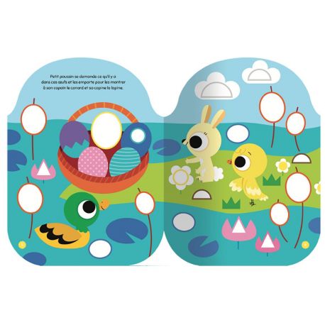 L'AVENTURE DE PETIT POUSSIN GOMMETTES FORMES