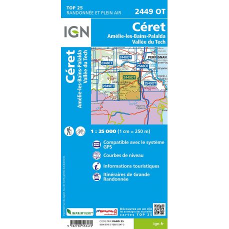 2449OT CERET AMELIE LES BAINS PALALDA VALLEE DU TECH