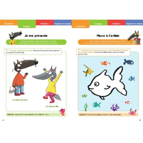 MON PREMIER CAHIER DE VACANCES P'TIT LOUP - DES 2 ANS