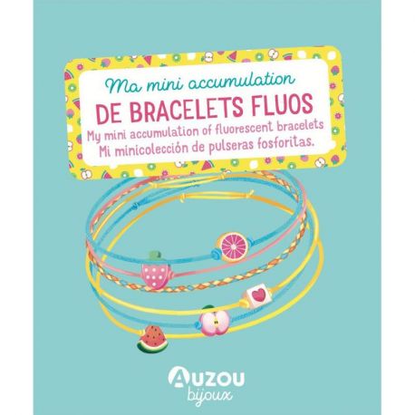 MA MINI ACCUMULATION DE BRACELETS FLUOS